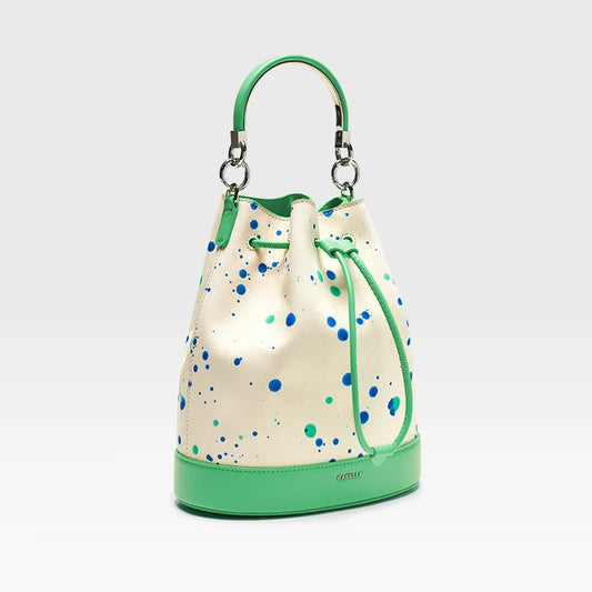 Leather Bucket Shoulder Bag