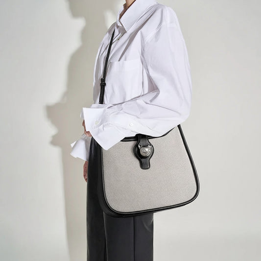 Vintage Leather Messenger Bag