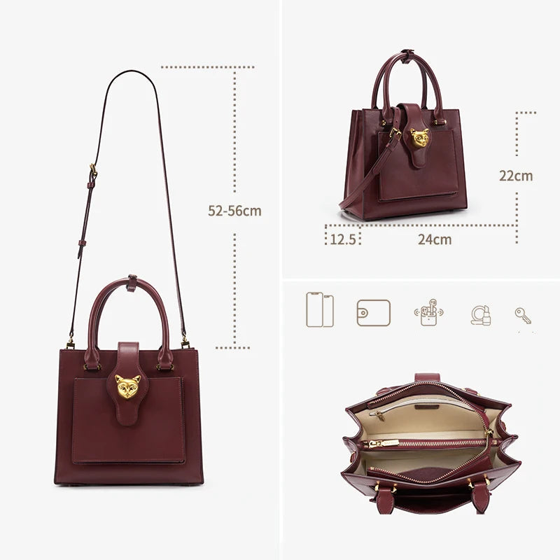 BAFELLI Large Leather Crossbody Tote