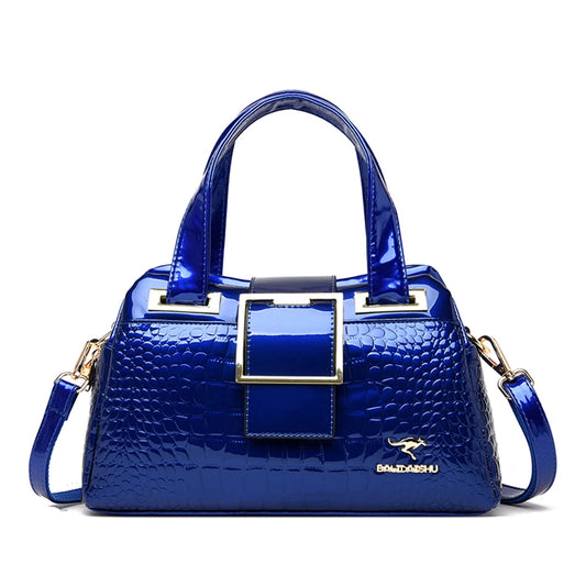 Crocodile Boston Tote Bag