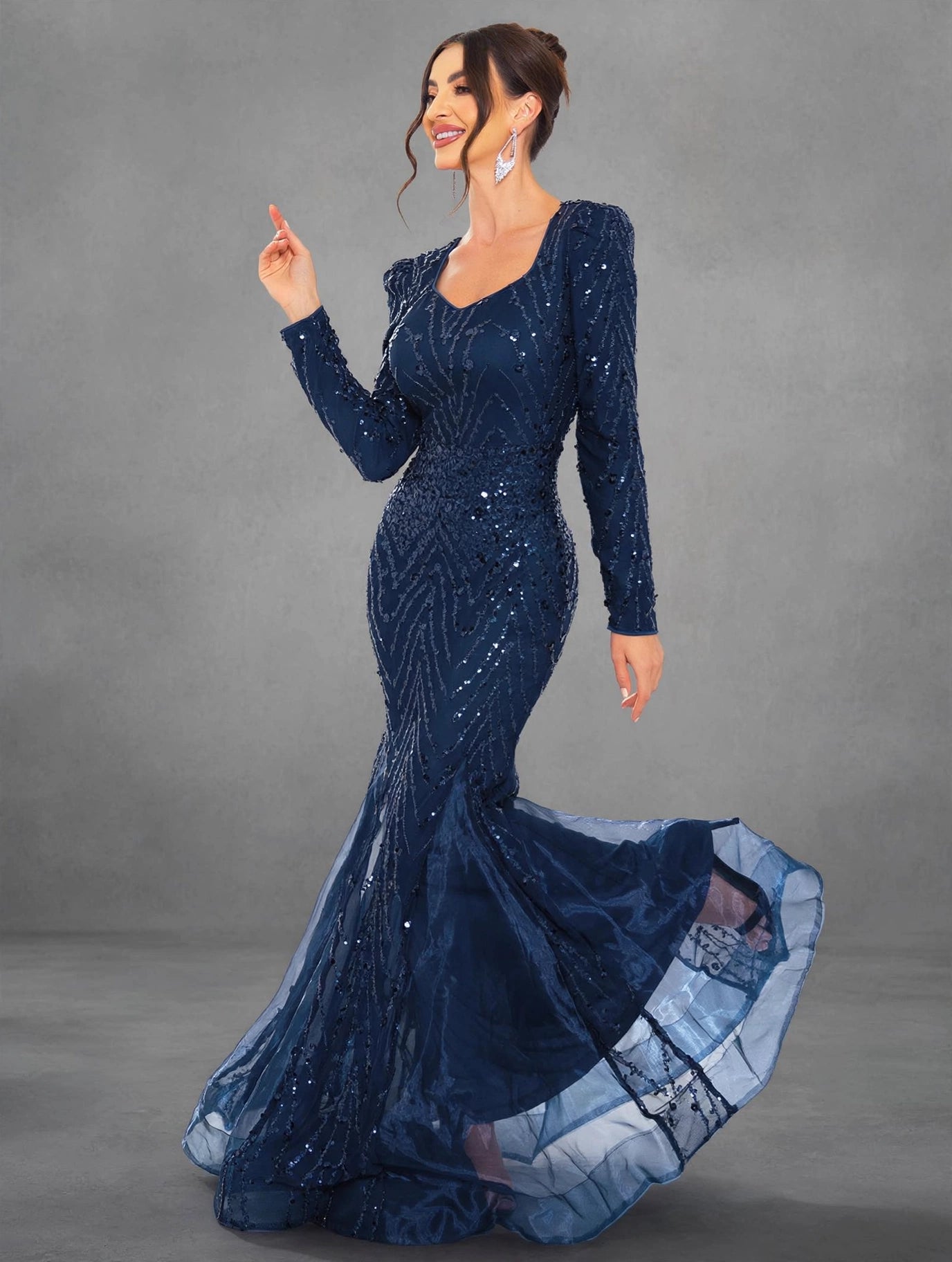 Romagic Sweetheart A-Line Mesh Evening Dress