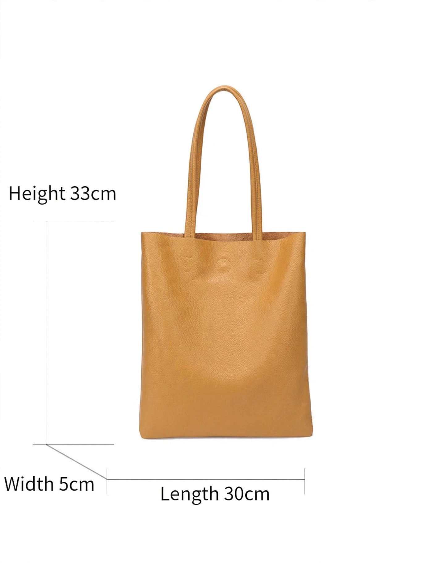 YANATARI Blue Cowhide Leather Bucket Bag