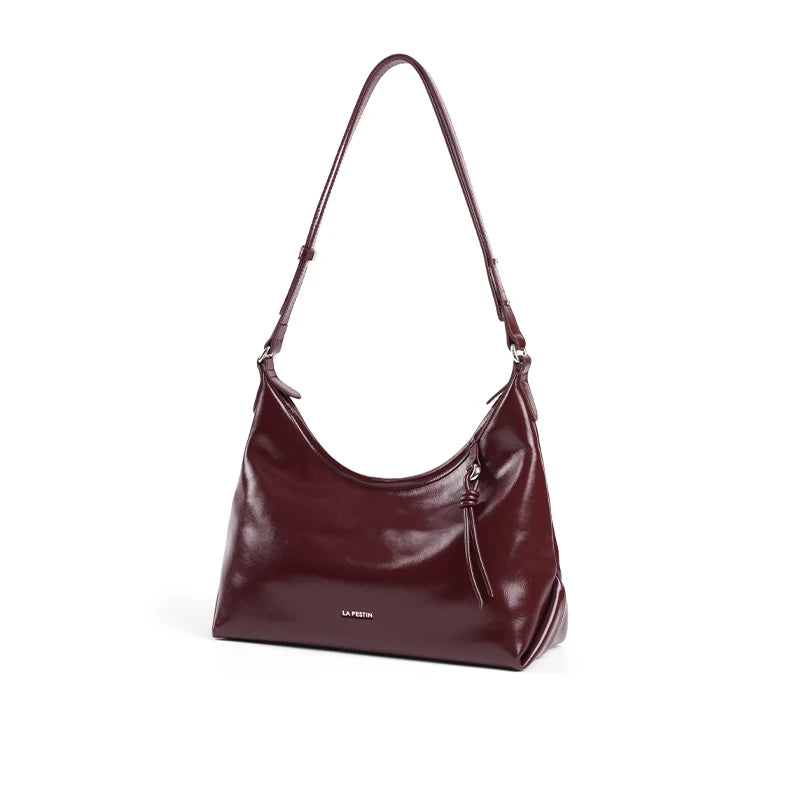 LA FESTIN Retro Leather Crossbody Bag