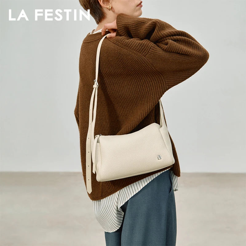 LA FESTIN Leather Tote Shoulder Bag