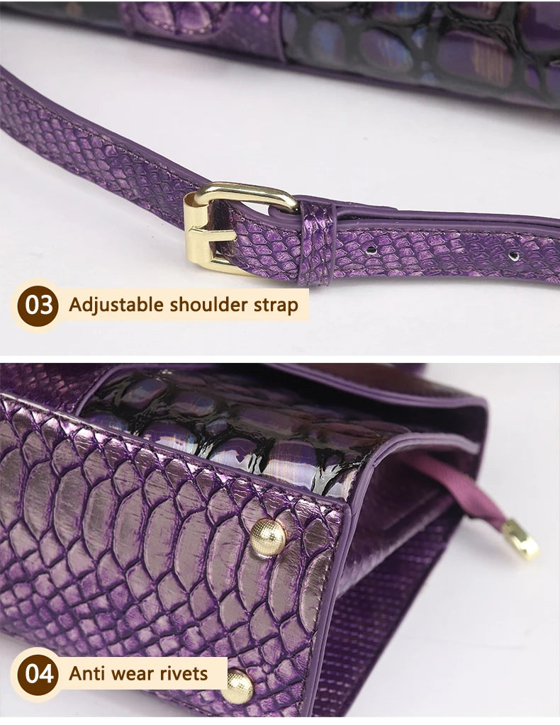 Stone-patterned handbag