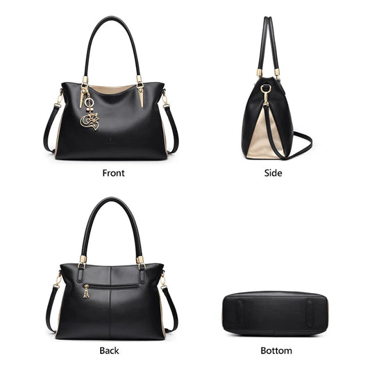 FOXER Women’s Large Leather Work Tote Bag
