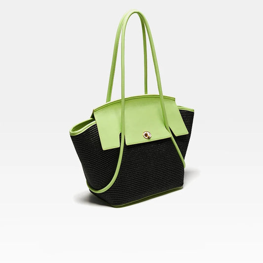 Large Leather Beach Tote