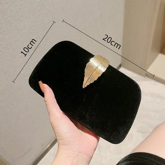 Luxury Velvet Chain Crossbody Evening Handbag