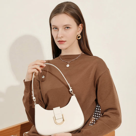 Zency Leather Top-Handle Shoulder Bag