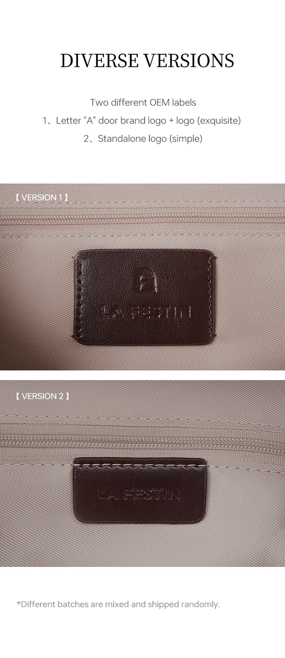 LA FESTIN Casual Tote & Crossbody Bag