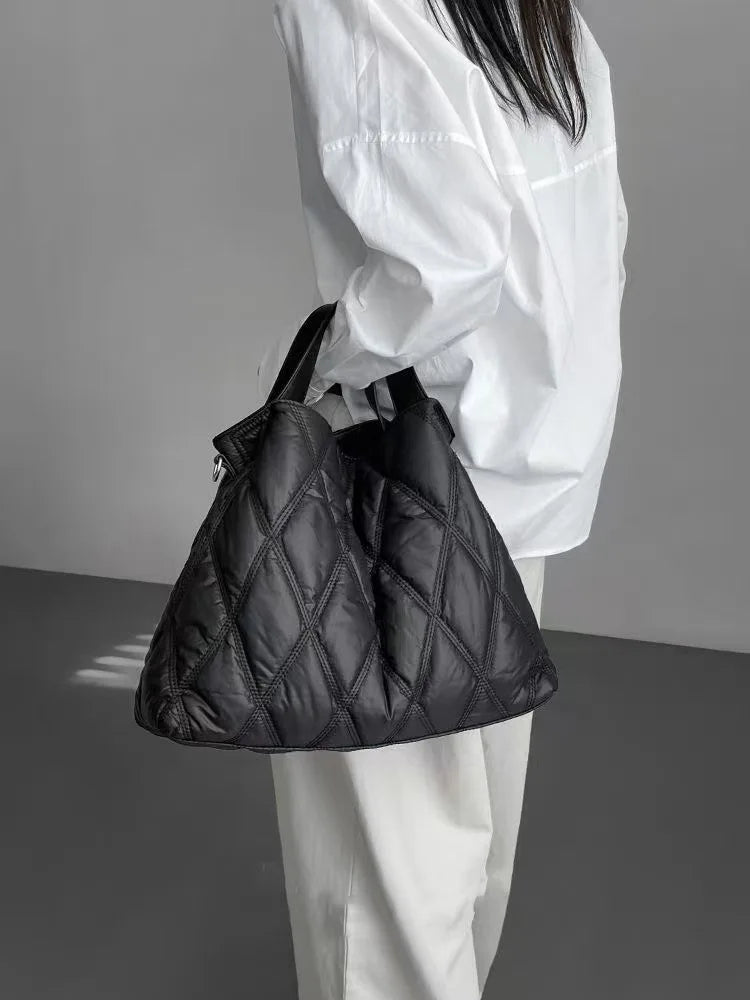 Quilted Puffer Shoulder Bag