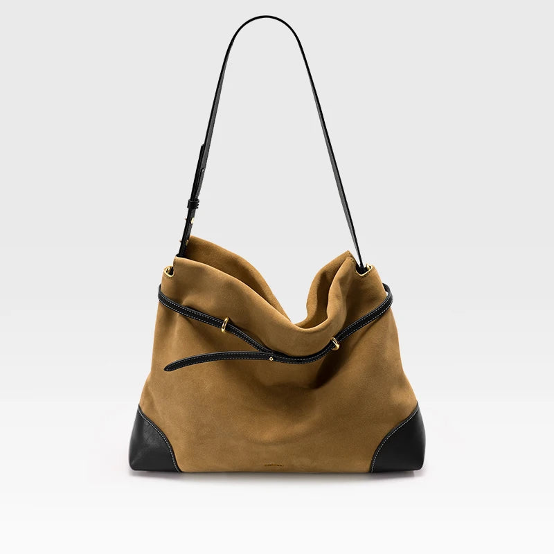 2026 Genuine Suede Hobo Tote Bag