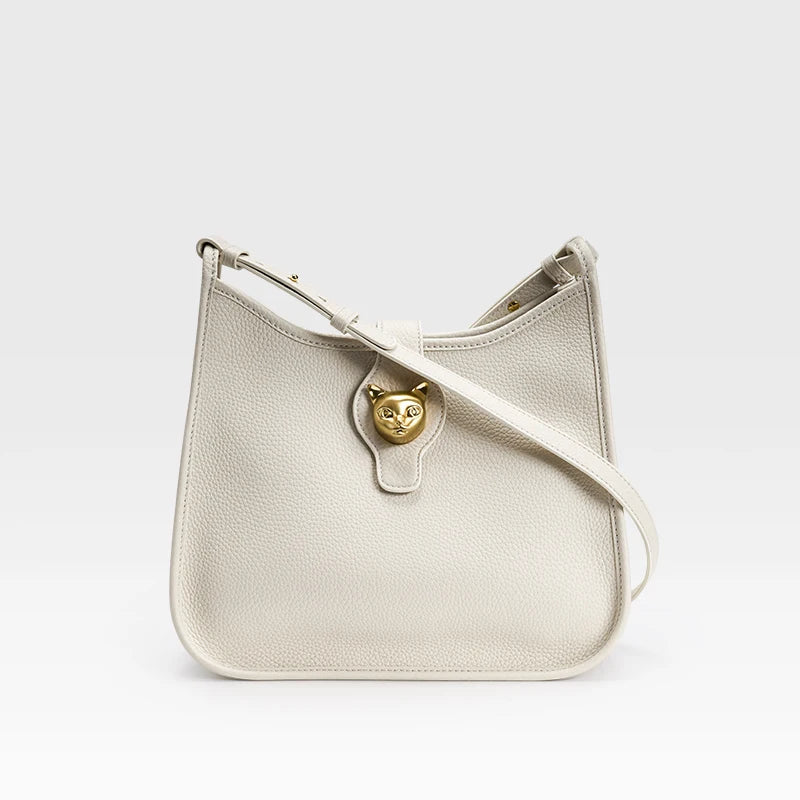 Genuine Leather Bucket Bag