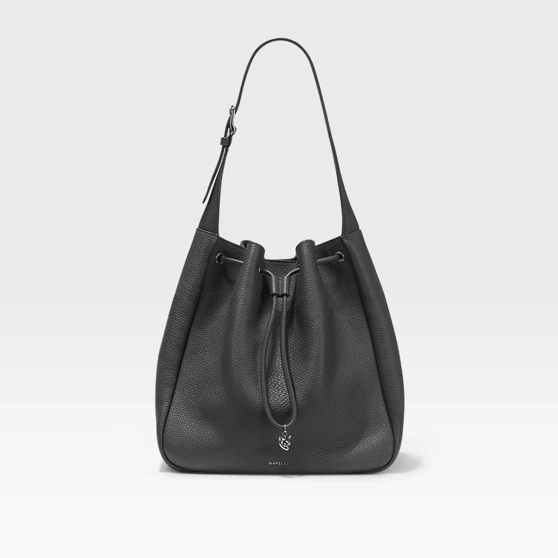 Classic Leather Shoulder Tote