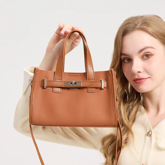 Retro Genuine Leather Tote Bag 2026
