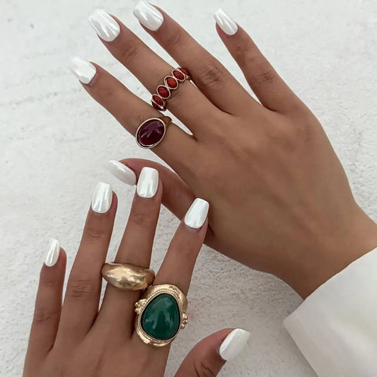Colorful Acrylic Ring Set