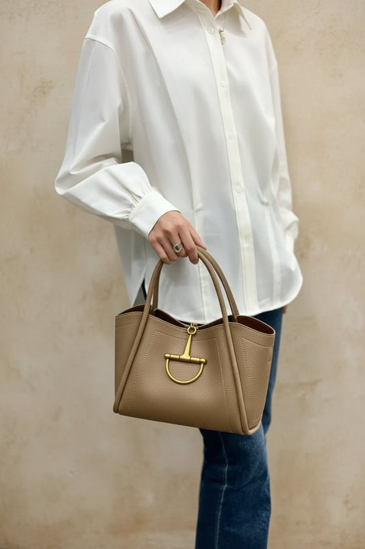 Minimalist Leather Tote Bag
