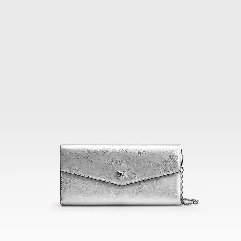 Leather Chain Wallet Bag