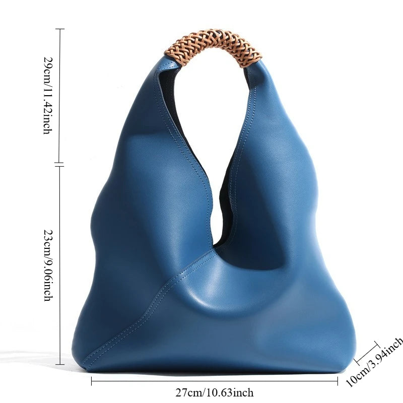 Luxury Genuine Leather Shoulder Tote