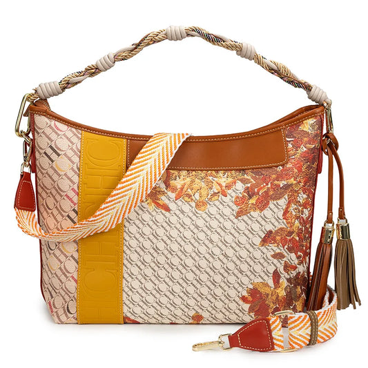 Tote Bag Splicing Design Dual Purpose Shoulder Bag Large