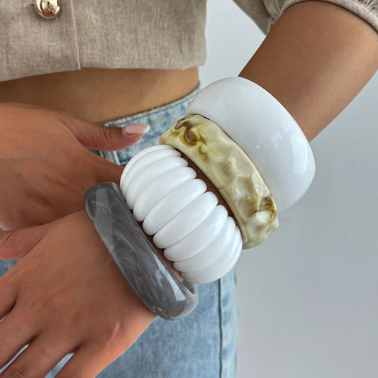White Resin Cuff