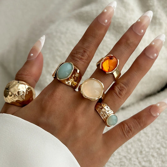 Boho Open Ring Set