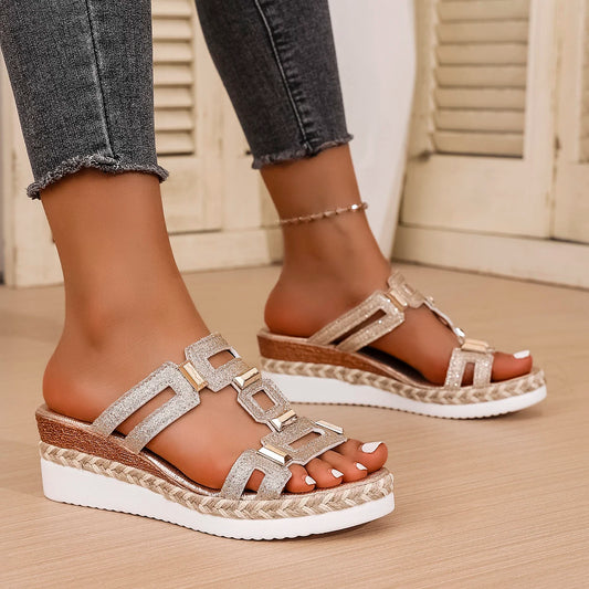 Large Size Roman Style Sandals Open Toe Beach Slippers