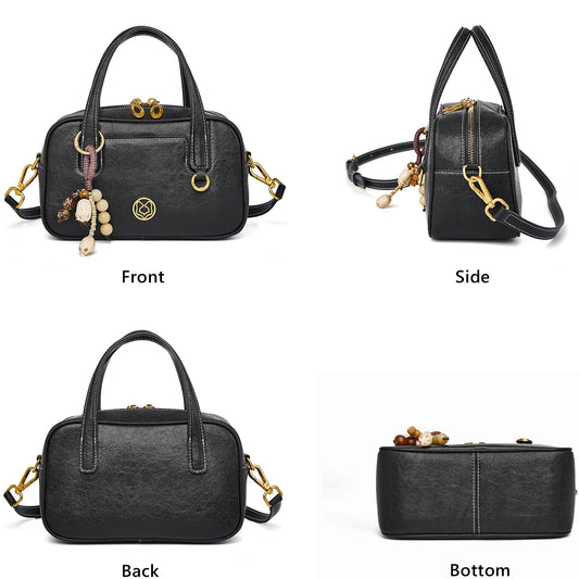 FOXER Women’s Leather Boston Travel Bag