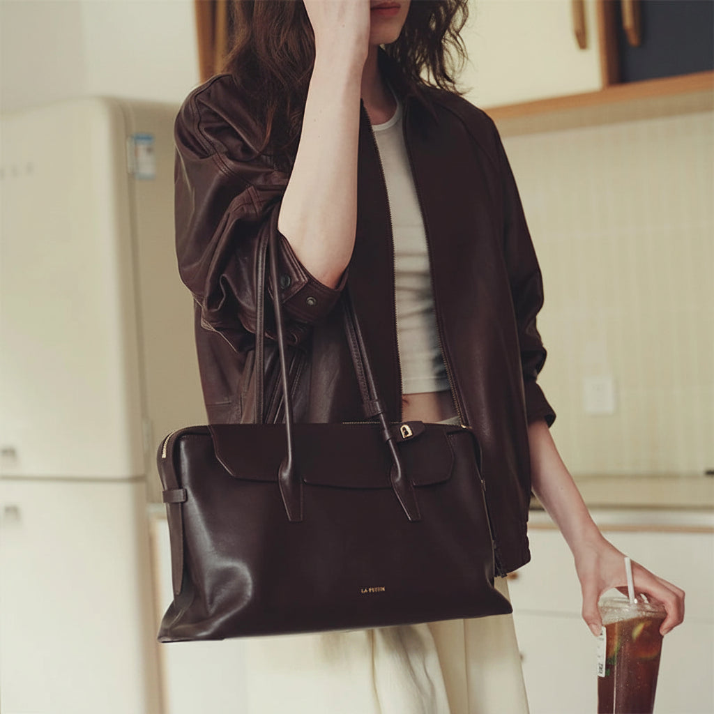LA FESTIN 2026 Luxury Leather Laptop Tote Bag