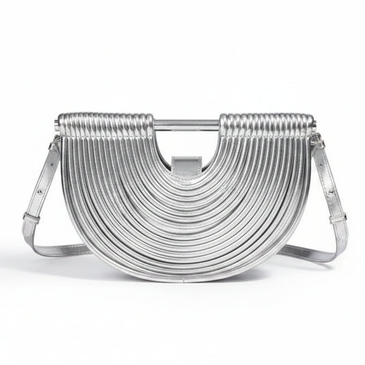 Gold Moon Handwoven Clutch Bag