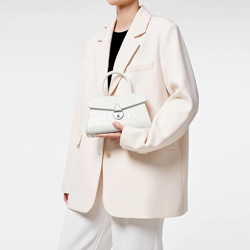 BAFELLI Leather Office Handbag