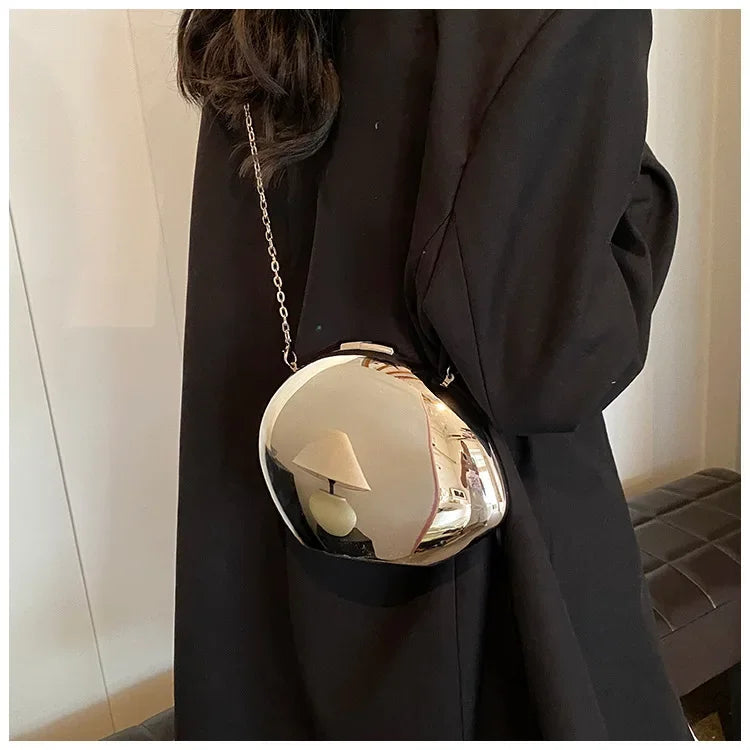 Acrylic Shell Evening Clutch Bag