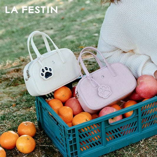 LA FESTIN Suede Shoulder Bag