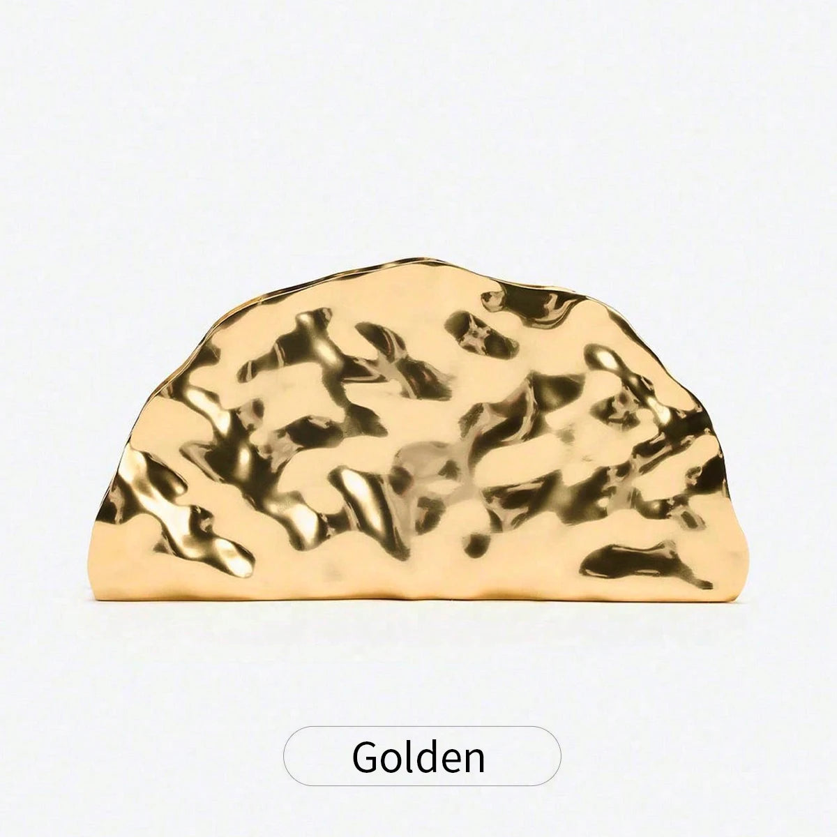 Gold Acrylic Evening Clutch Bag