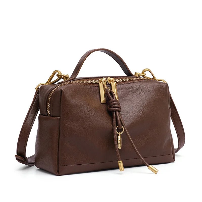 YANATARI Cowhide Leather Satchel 2026