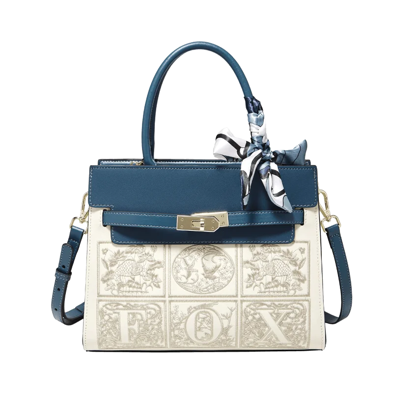 FOXER Women’s Embroidered Shoulder Bag
