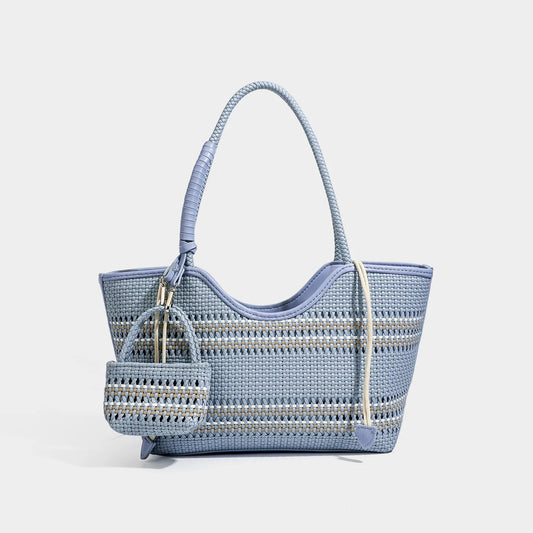 Braided Tote Shoulder Bag