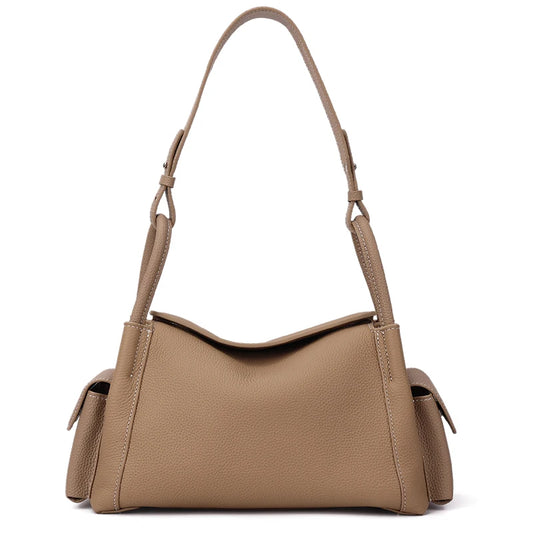 Minimalist Leather Hobo Bag