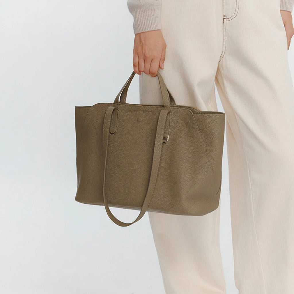 LA FESTIN Large Leather Tote Bag