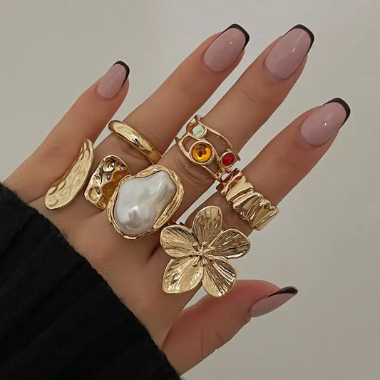 Crystal Flower Ring