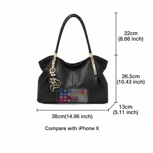 FOXER Women’s Large Leather Tote Bag 2026