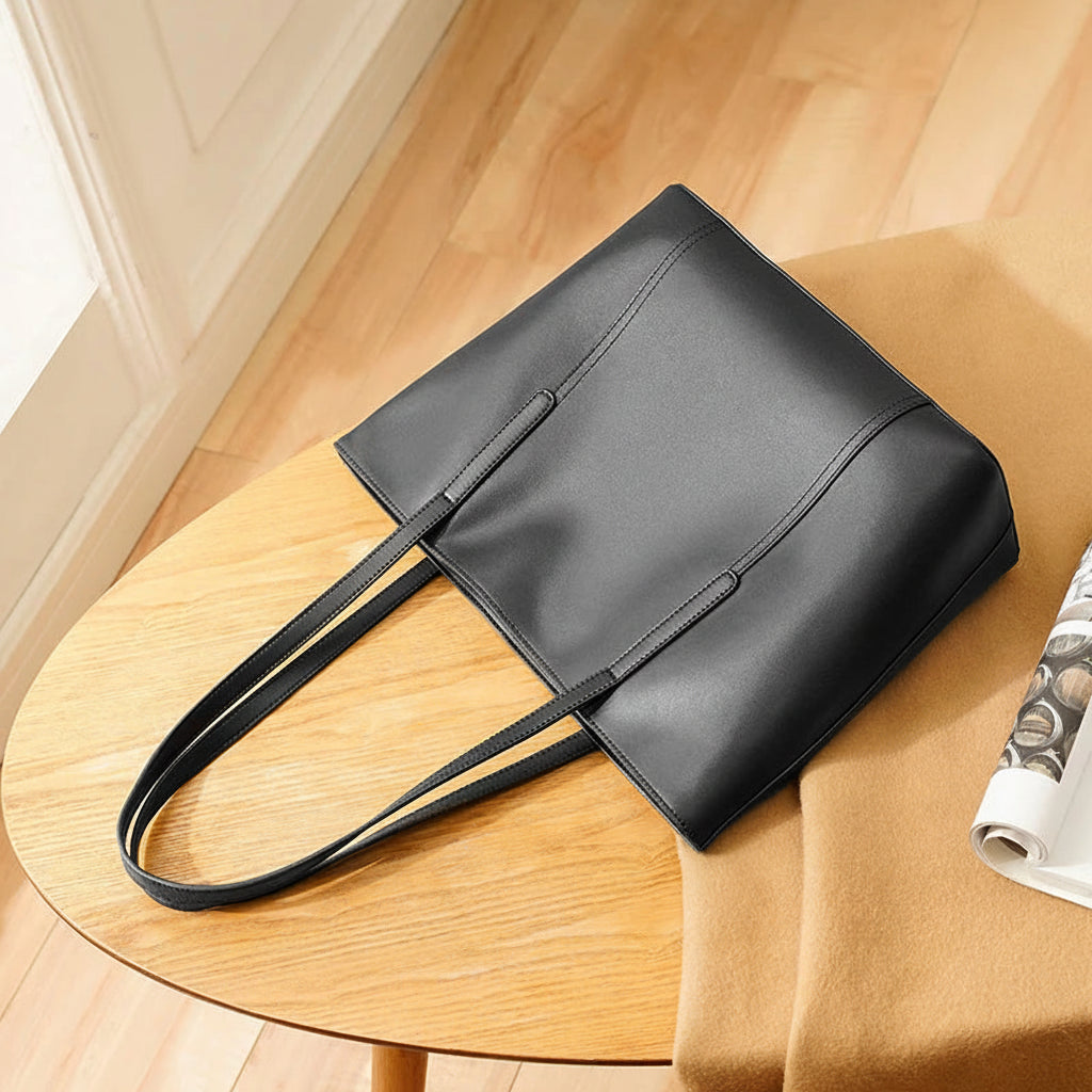 FOXER Large Leather Tote Bag