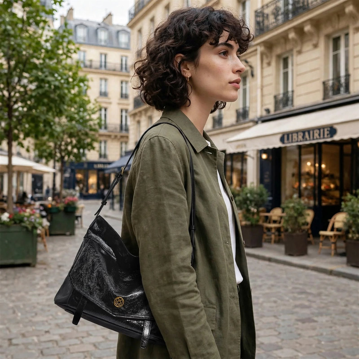 FOXER Genuine Leather Crossbody Bag