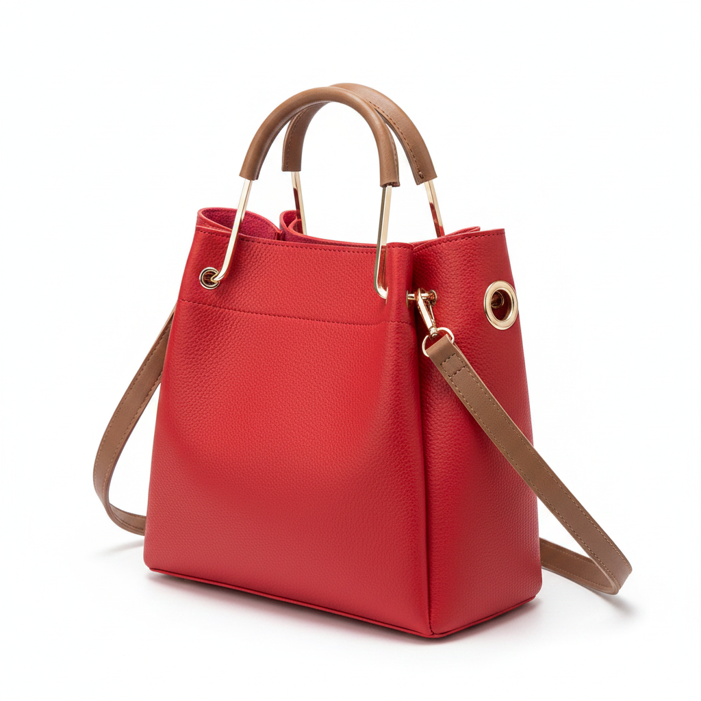 Women Handbag Large Capacity Casual Tote Bag Lady Messenger Shoulder Bag Solid Color Bucket Bag