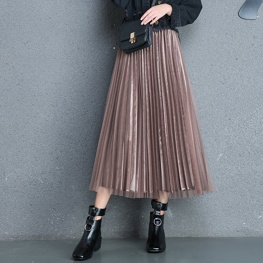 Pleated Tulle Skirt - Midi Skirt