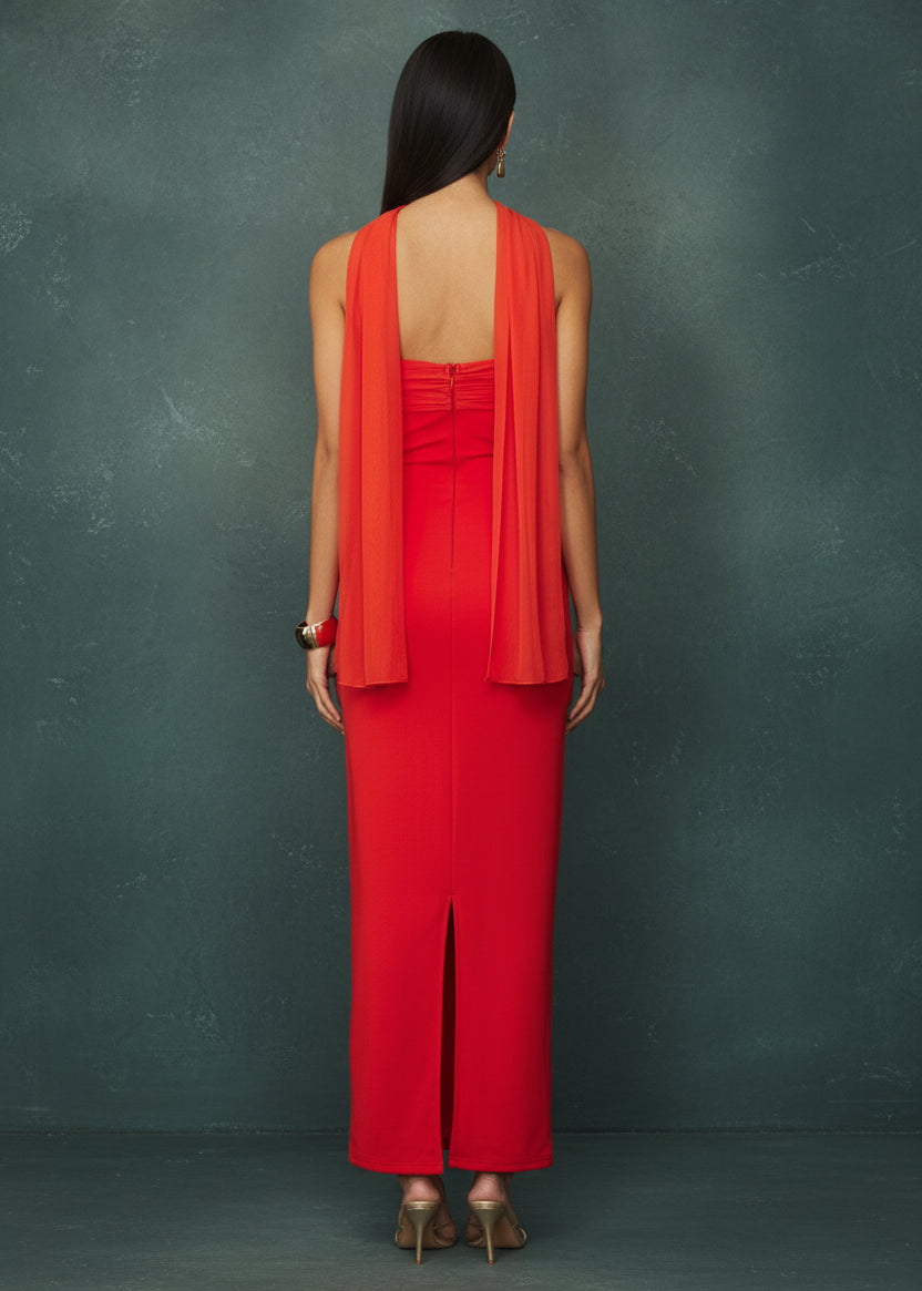 Ruched Tube Maxi Dress - TrendNest