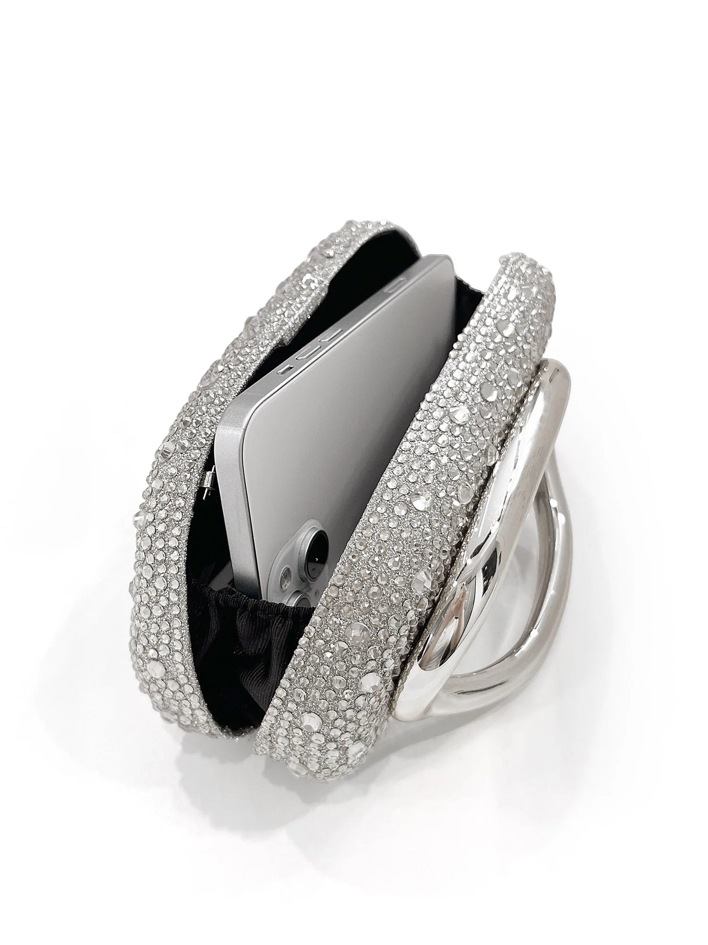Crystal Round Box Evening Clutch