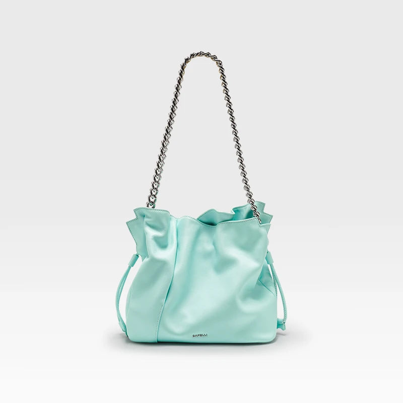 BAFELLI Leather Bucket Shoulder Bag