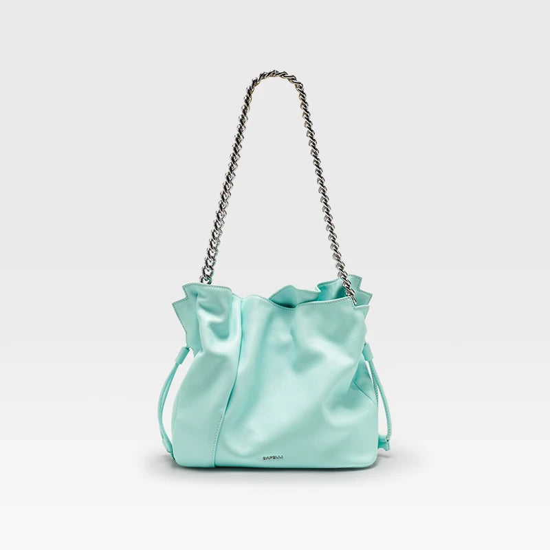 BAFELLI Leather Bucket Shoulder Bag