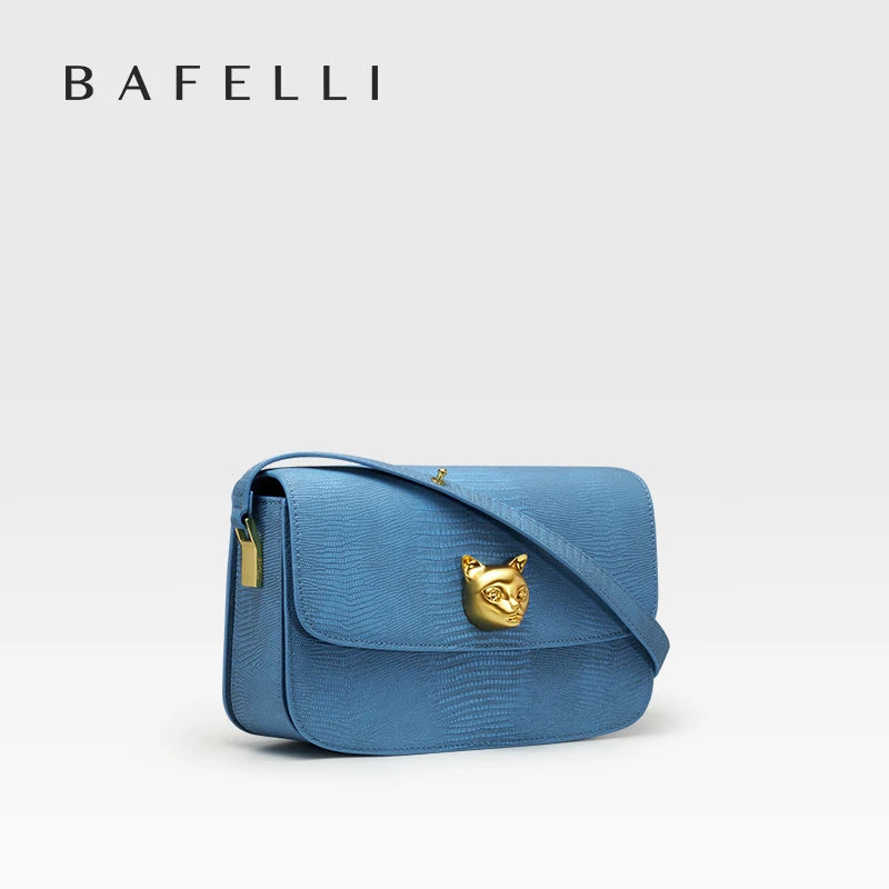 BAFELLI Cat Boxy Leather Crossbody Bag